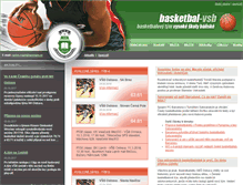 Tablet Screenshot of basketbal-vsb.cz